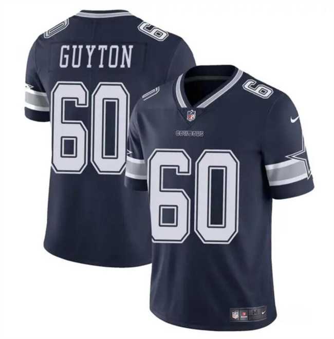 Men & Women & Youth Dallas Cowboys #60 Tyler Guyton Navy 2024 Draft Vapor Untouchable Limited Stitched Jersey->dallas cowboys->NFL Jersey